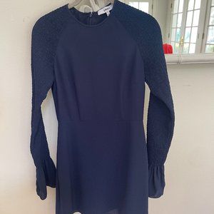 Navy Likely Long Sleeve Dress